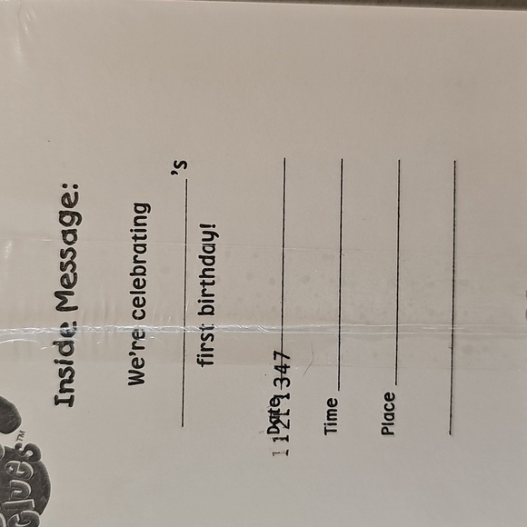 Vintage Y2K Baby Blues Clues 1st Birthday Invitations - Picture 6 of 8